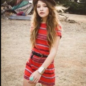 Ecote Red T-Shirt Dress